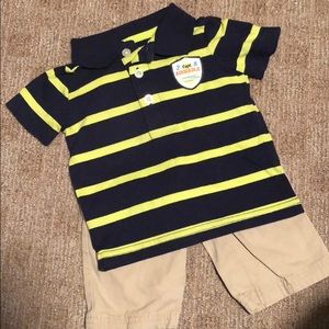 Polo Shirt and Khaki Pants Set